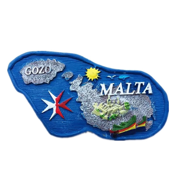 Gozo Malta Fridge Magnet 3D Resin