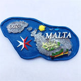 Gozo Malta Fridge Magnet 3D Resin