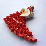 Tenerife Flamenco Dancer Spain Fridge Magnet 3D Resin