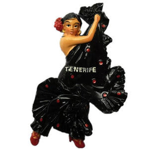 Tenerife Flamenco Dancer Spain Fridge Magnet 3D Resin