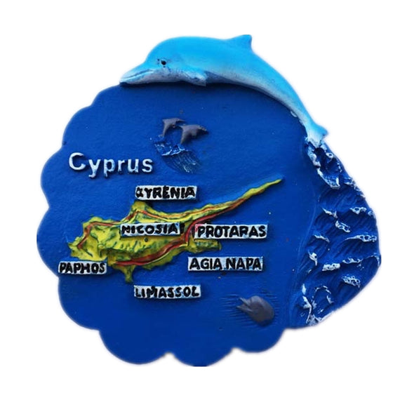 Cyprus Fridge Magnet 3D Resin