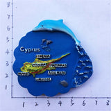 Cyprus Fridge Magnet 3D Resin