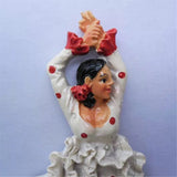 Tenerife Flamenco Dancer Spain Fridge Magnet 3D Resin