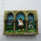 Asturias Spain Fridge Magnet 3D Resin