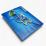 Cyprus Fridge Magnet 3D Resin