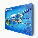 Cyprus Fridge Magnet 3D Resin