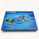 Cyprus Fridge Magnet 3D Resin