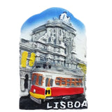 Lisbon Portugal Fridge Magnet 3D Resin