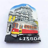 Lisbon Portugal Fridge Magnet 3D Resin