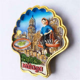 Malaga Spain Fridge Magnet 3D Resin