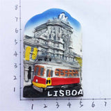 Lisbon Portugal Fridge Magnet 3D Resin