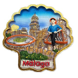 Malaga Spain Fridge Magnet 3D Resin