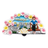 Malaga Spain Fridge Magnet 3D Resin