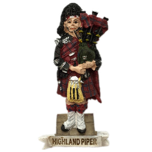 Highland Piper England UK Fridge Magnet 3D Resin