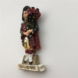 Highland Piper England UK Fridge Magnet 3D Resin