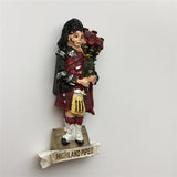 Highland Piper England UK Fridge Magnet 3D Resin