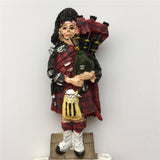 Highland Piper England UK Fridge Magnet 3D Resin