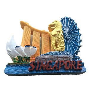 Singapore Fridge Magnet 3D Resin