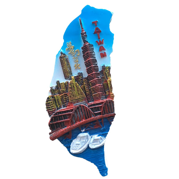 Taipei Taiwan China Fridge Magnet 3D Resin