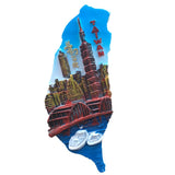 Taipei Taiwan China Fridge Magnet 3D Resin