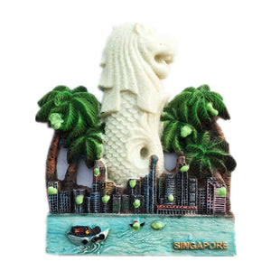 Singapore Fridge Magnet 3D Resin