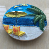 Maldives Fridge Magnet 3D Resin