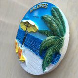 Maldives Fridge Magnet 3D Resin