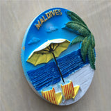 Maldives Fridge Magnet 3D Resin