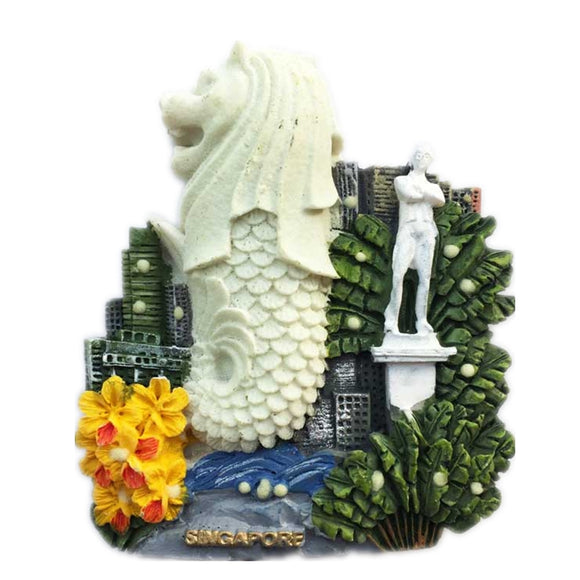 Singapore Fridge Magnet 3D Resin