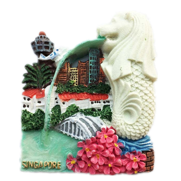 Singapore Fridge Magnet 3D Resin