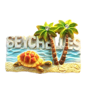 Seychelles Fridge Magnet 3D Resin