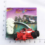 Singapore Fridge Magnet 3D Resin