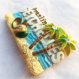 Praslin Seychelles Fridge Magnet 3D Resin