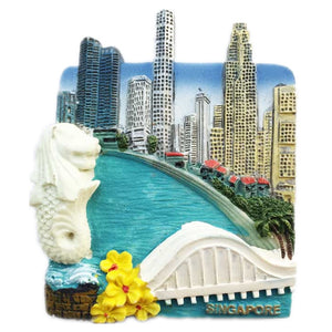 Singapore Fridge Magnet 3D Resin