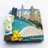 Singapore Fridge Magnet 3D Resin