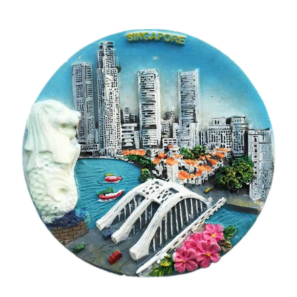 Singapore Fridge Magnet 3D Resin