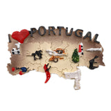 Map Portugal Fridge Magnet 3D Resin