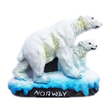 Polar Bear Norway Fridge Magnet 3D Resin