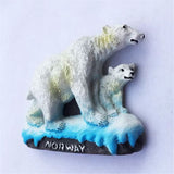 Polar Bear Norway Fridge Magnet 3D Resin