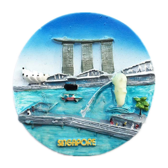 Singapore Fridge Magnet 3D Resin