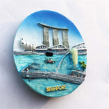 Singapore Fridge Magnet 3D Resin