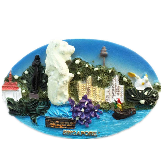 Singapore Fridge Magnet 3D Resin