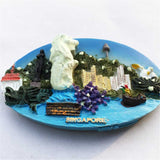 Singapore Fridge Magnet 3D Resin