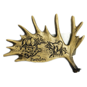 Antlers Sweden Fridge Magnet 3D Resin