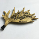 Antlers Sweden Fridge Magnet 3D Resin