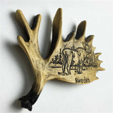 Antlers Sweden Fridge Magnet 3D Resin