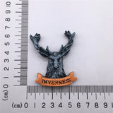 Elk Inverness England UK Fridge Magnet 3D Resin