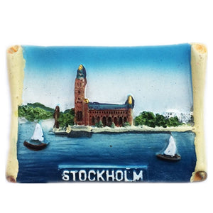 Stockholm Sweden Fridge Magnet 3D Resin