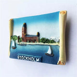 Stockholm Sweden Fridge Magnet 3D Resin