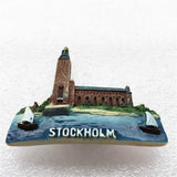 Stockholm Sweden Fridge Magnet 3D Resin